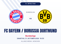 Plakat FC Bayern vs Borussia Dortmund Bundesliga 2026